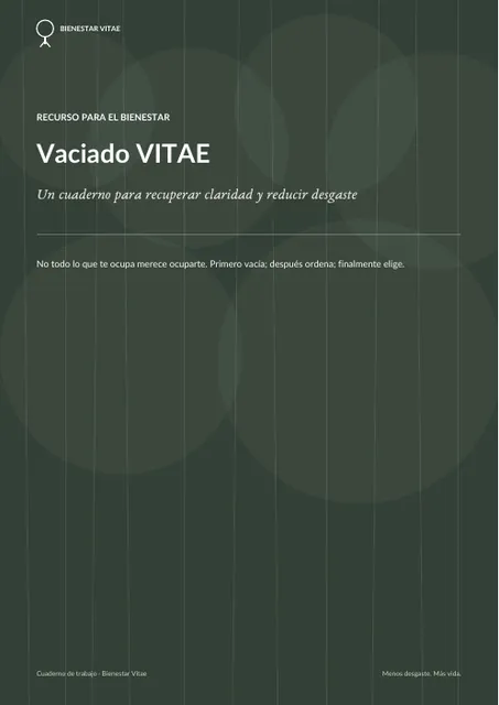 Vaciado VITAE